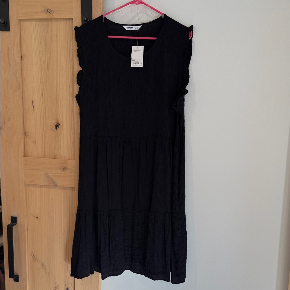 Sonoma Charcoal Tiered Dress